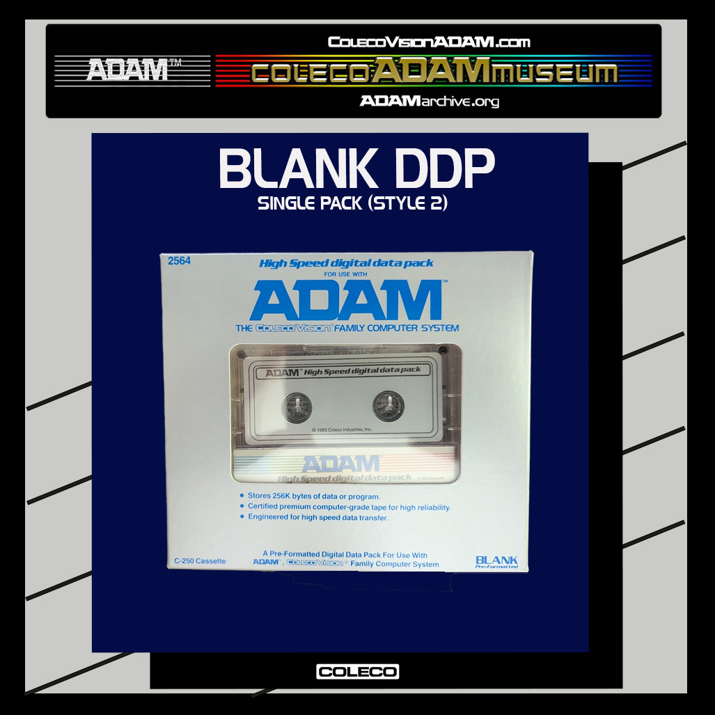 COLECO ADAM Labeled Digital Data Pack